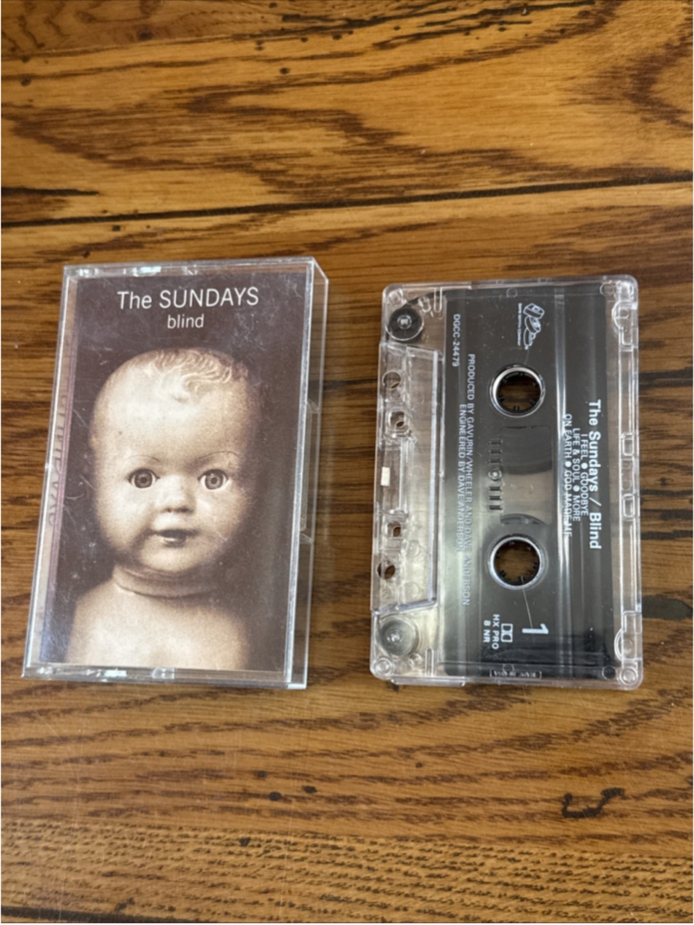 The Sundays - Blind (Cassette, 1992) Geffen Wild Horses DGCC-24779
